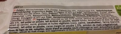 Gaufrettes enrobées de chocolat au lait - Ingredients - fr