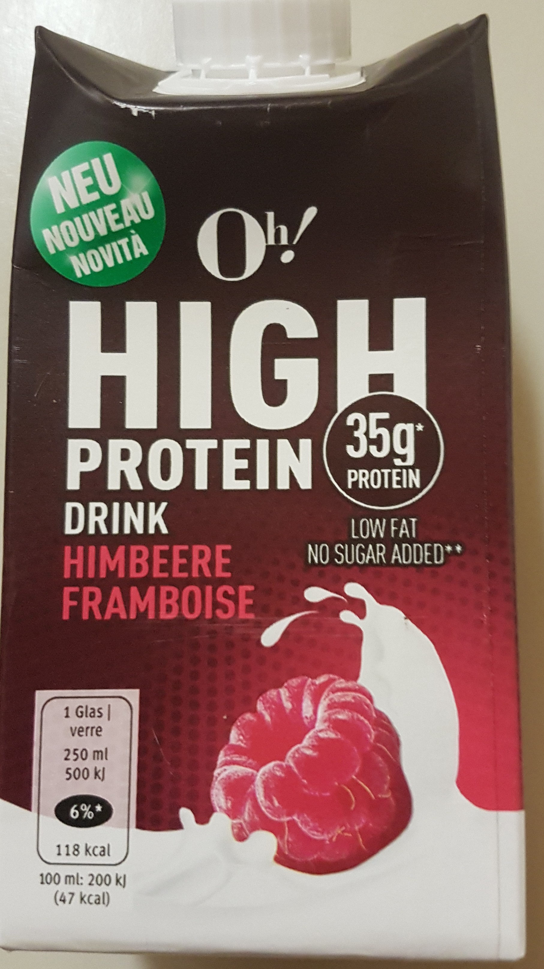 High Protein Drink Himbeere - Prodotto - de