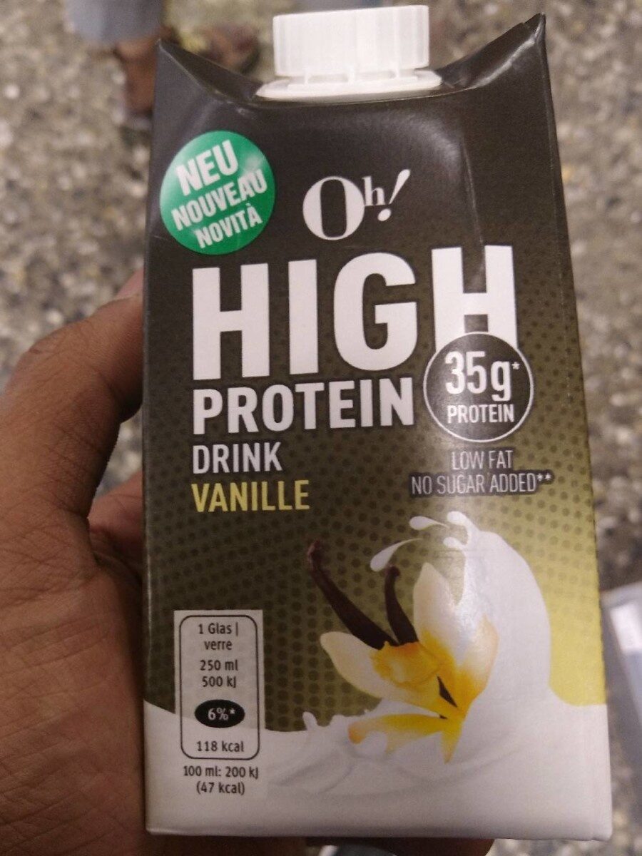 High protein drink vanille - Prodotto - fr