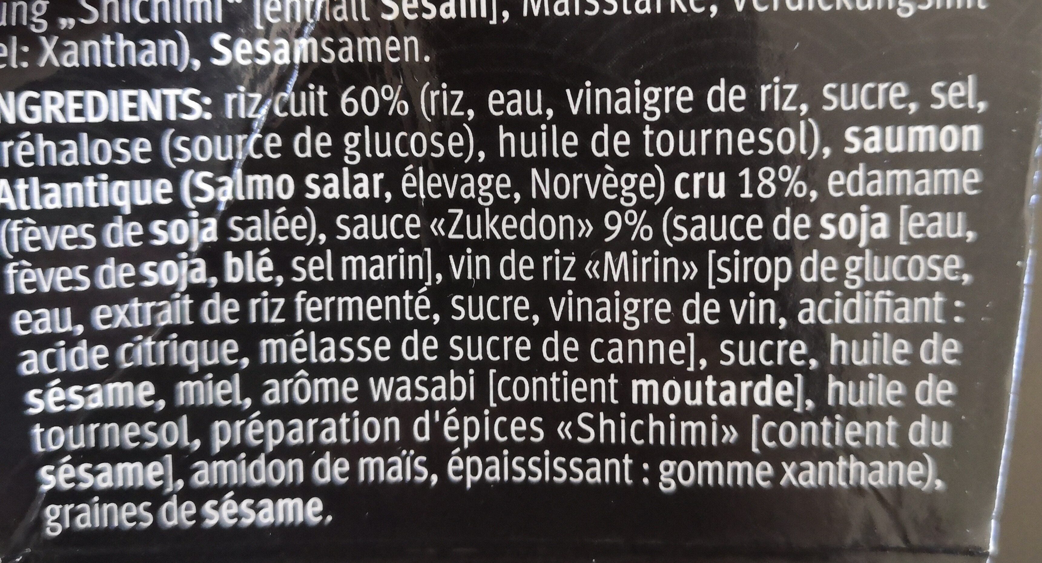 Cirashi Salmon - Ingrédients