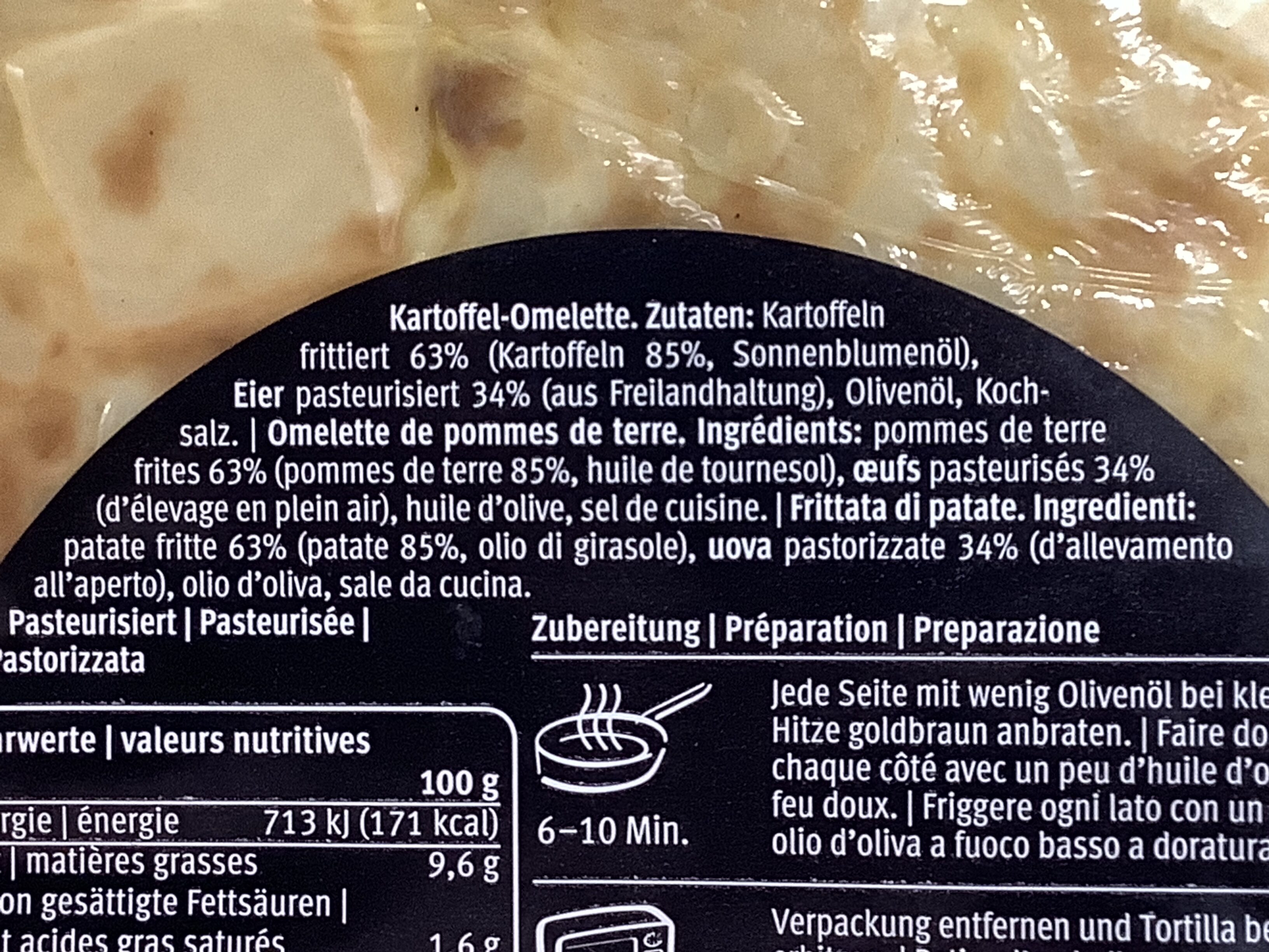 Tortilla de Patatas - Ingredienser - fr