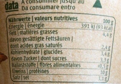 Cottage Cheese herbes - Nutrition facts