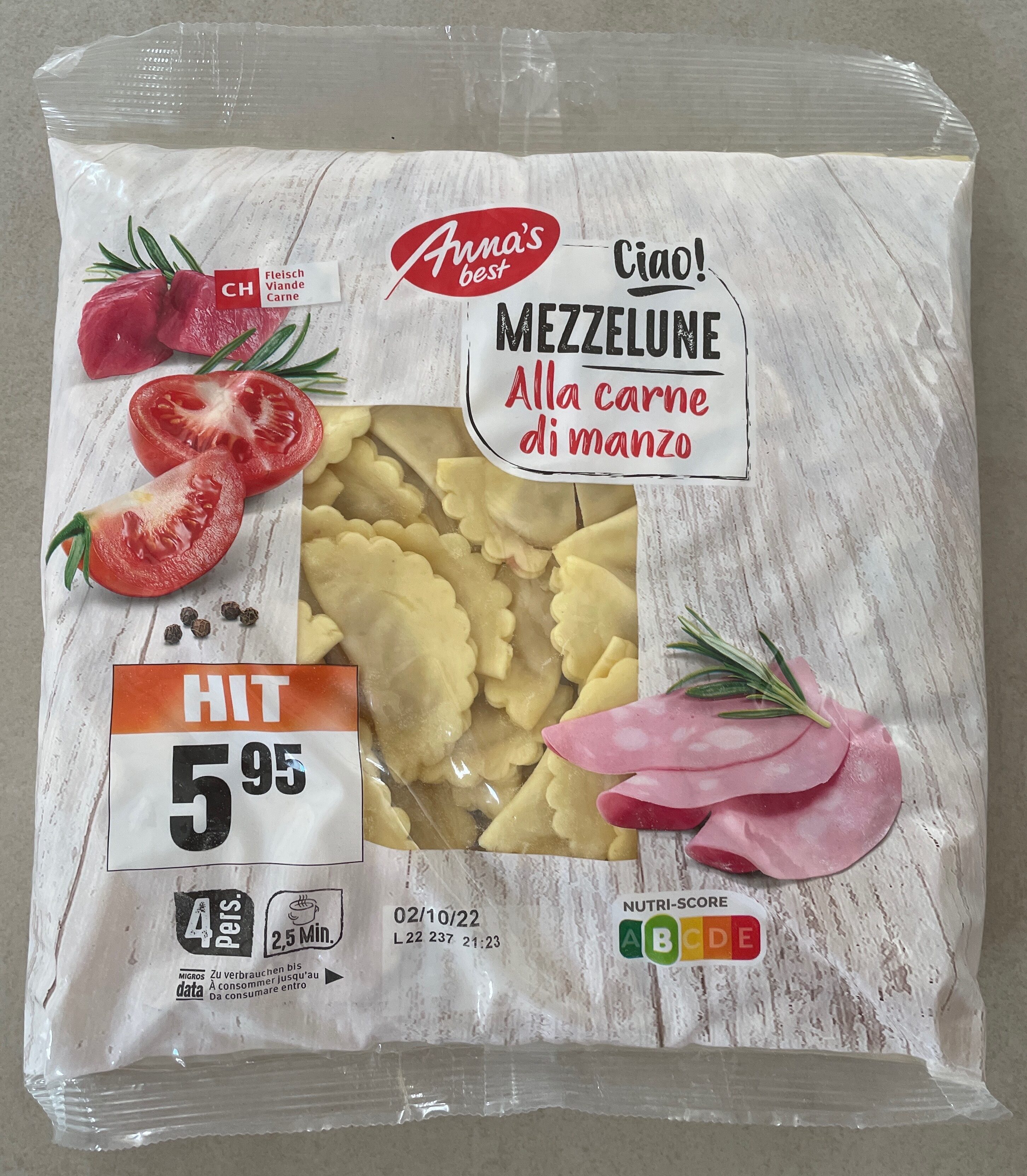 Mezzelune Alla carne di manzo - Product - fr