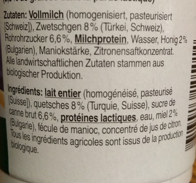 Jogurt Pruneau-Miel - Ingredienti - de