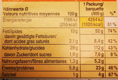 Spaghetti aglio, olio e peperoncino (ail, huile et piments) - Nutrition facts - fr