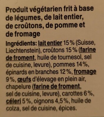 Chalet Burger - Ingredienti - fr