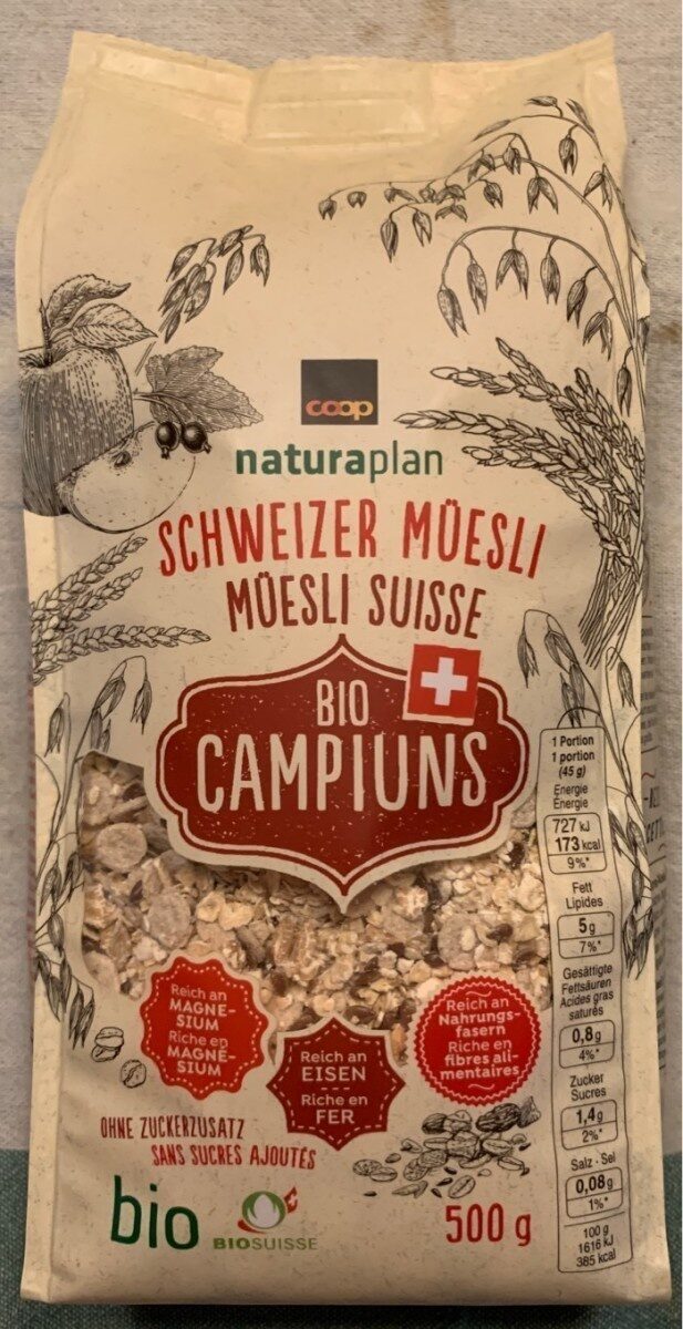 Schweizer Müesli Bio Campus - Produkt - fr