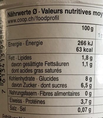 Jogurt Mangue, sans sucres ajoutés - Voedingswaarden - fr