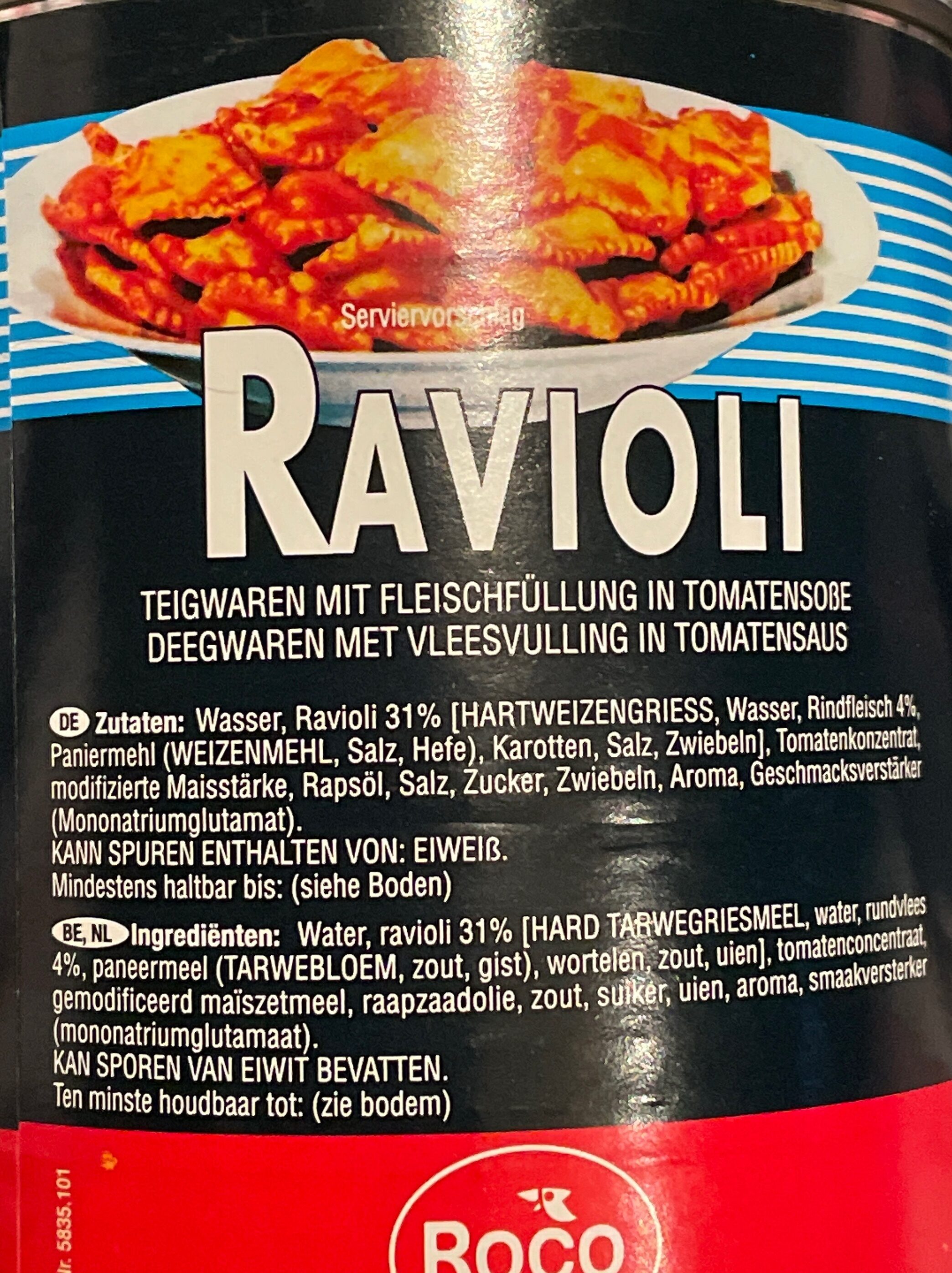 Ravioli - Ingrédients