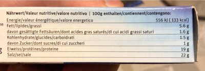 Pâte d’anchois - Valori nutrizionali - fr