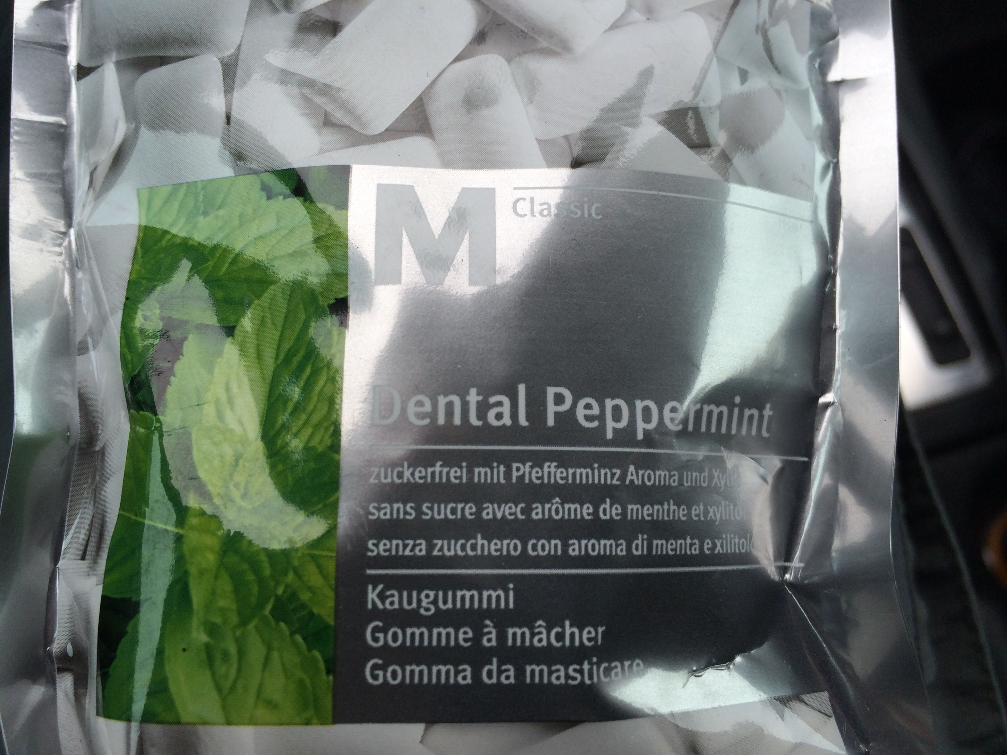 Dental Peppermint Gomme à mâcher sans sucre - Produit