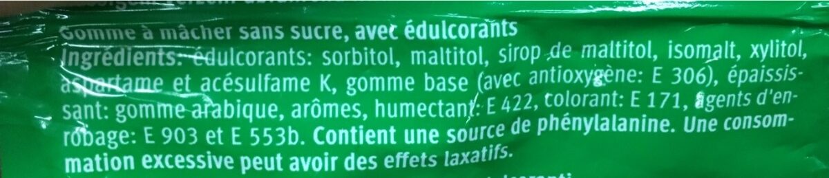 Skai Spearmint - Ingredients - fr