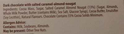 Dark Caramel Sea Salt - Ingredients