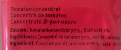 Tomatenpüree | Tomatenkonzentrat - Ingrédients