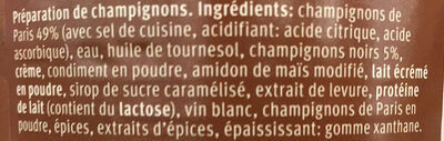 Plat de champignons - Ingredienti - fr