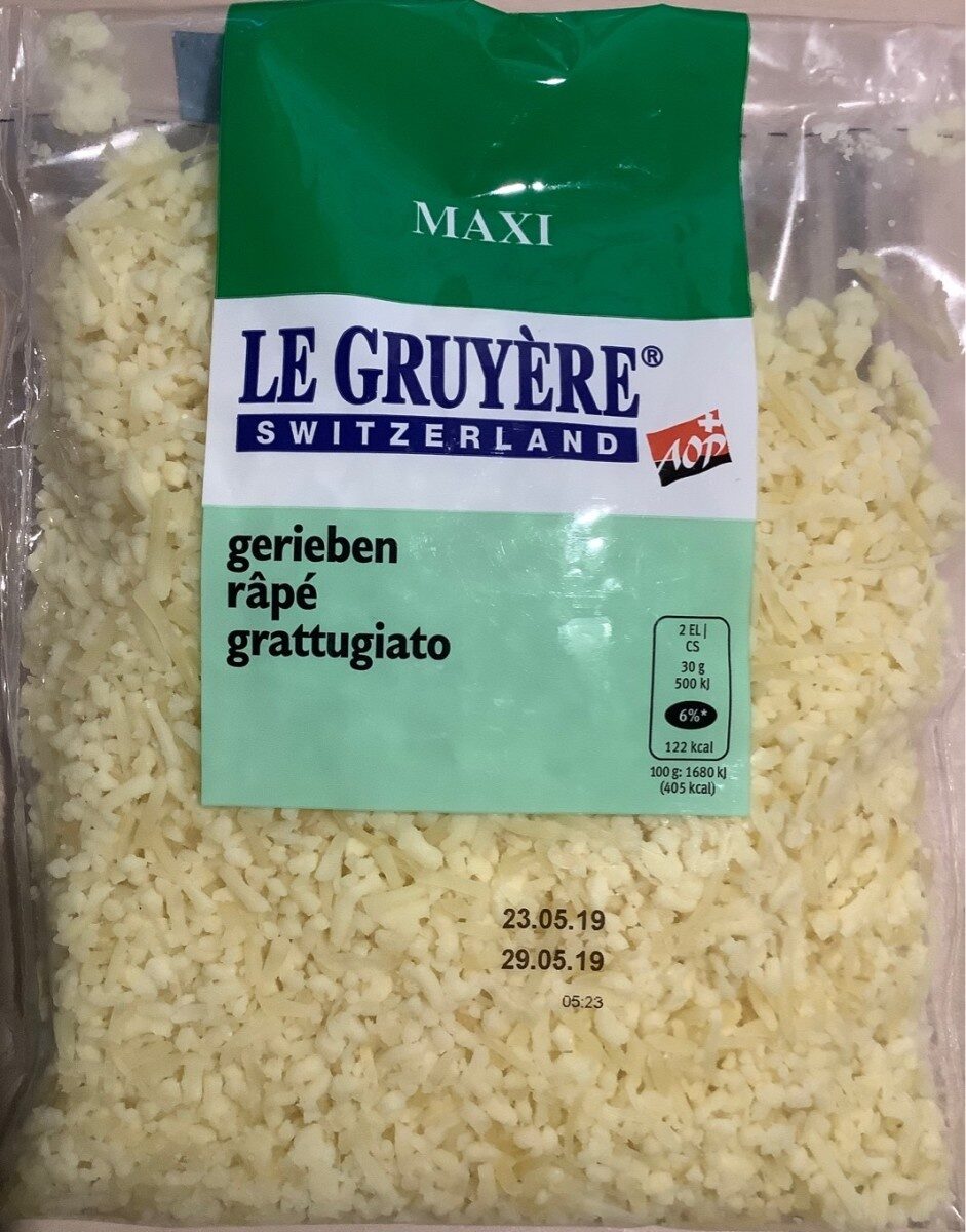 The grated Gruyère - Produit