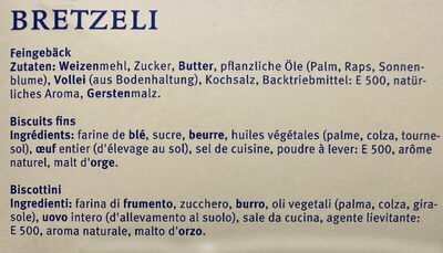 Bretzeli Nr.17 - Ingredienti - fr