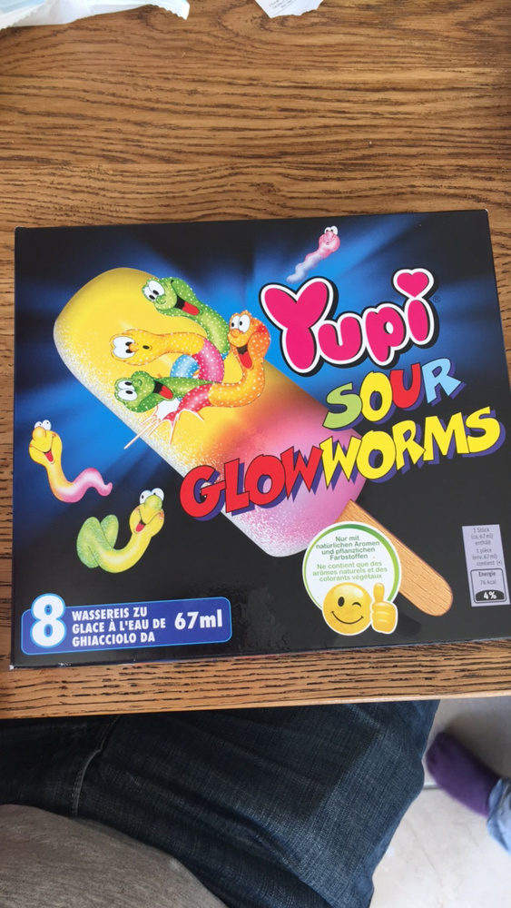Sour Glowworms - Produkt - fr
