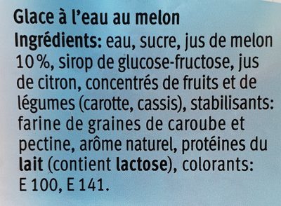 Water melon - Ingredienser - fr