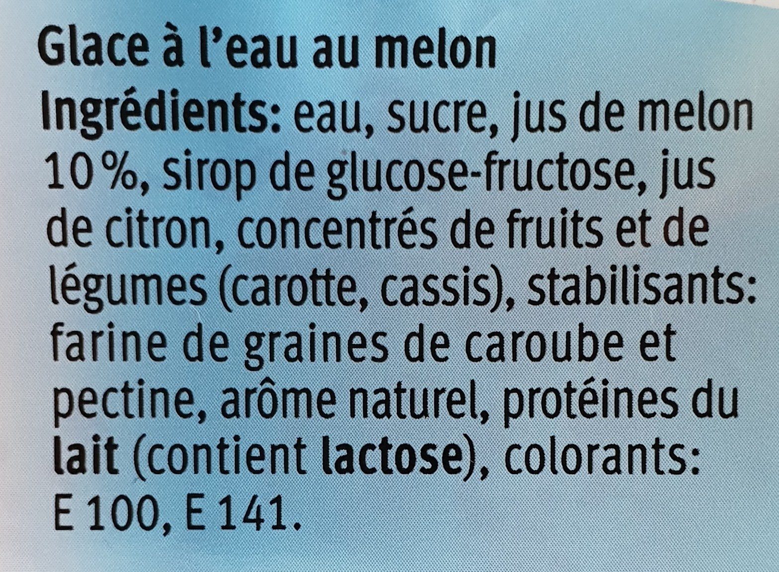 Water melon - Ingredienser - fr