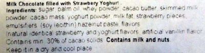 Strawberry Yogurt - Ingredientes - en