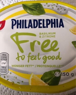 Philadelphia free to feel good basilic & citron - Prodotto - de