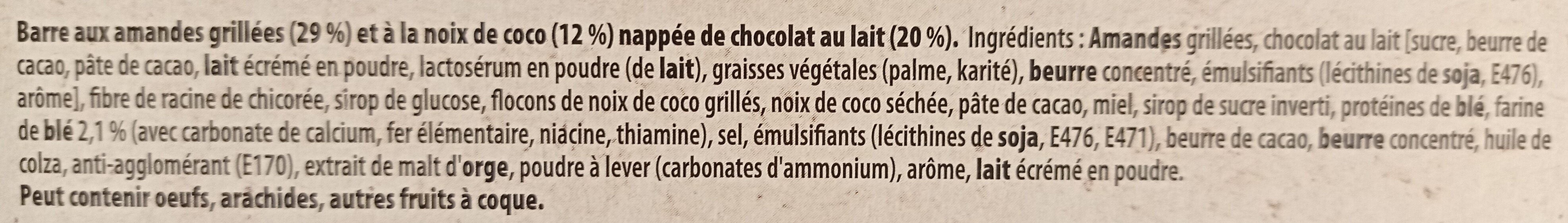 Envie de nuts - Ingredients - fr