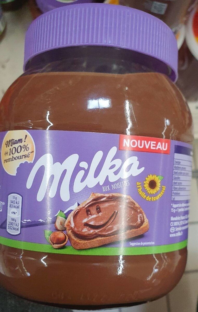 Pâte à tartiner Milka aux noisettes - Produit