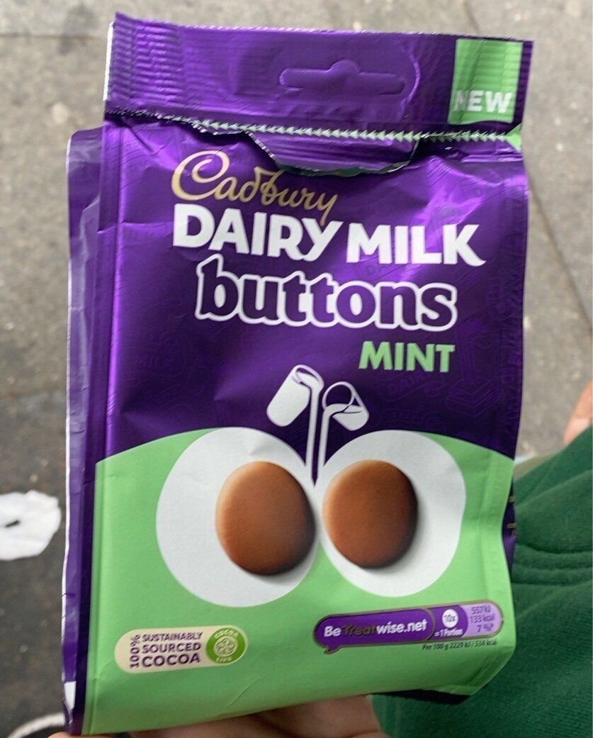 Dairy Milk buttons mint - Produkt - en