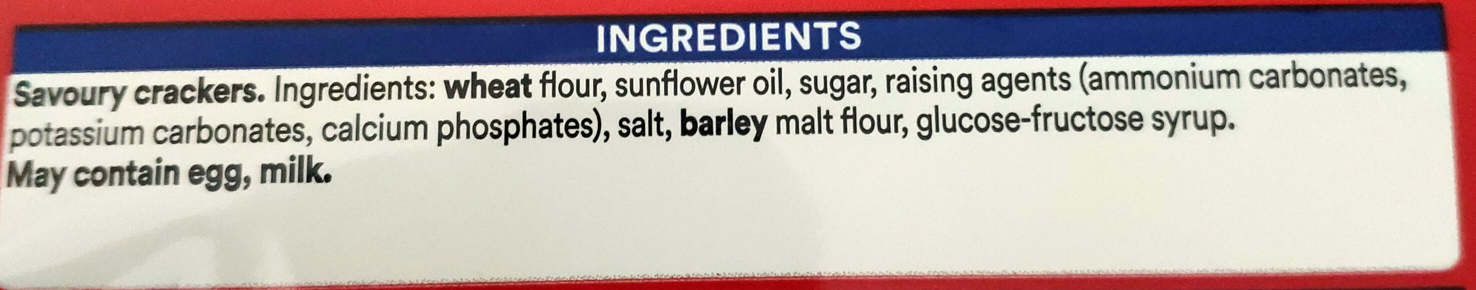 Breaks original - Ingredients