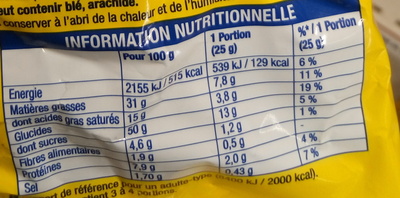 Les Super Z'héros au fromage - Nutrition facts - fr
