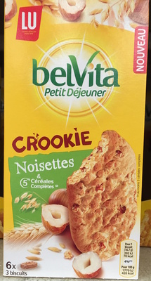 BelVita Petit Déjeuner - Crookie - Noisettes & 5 céréales complètes - Produit