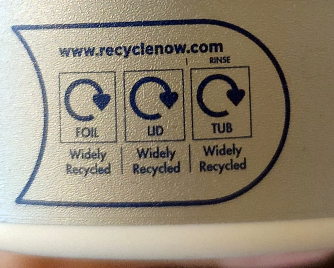 Original - Recycling instructions and/or packaging information