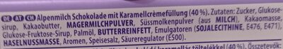 Milka Caramel - Ingredients - de