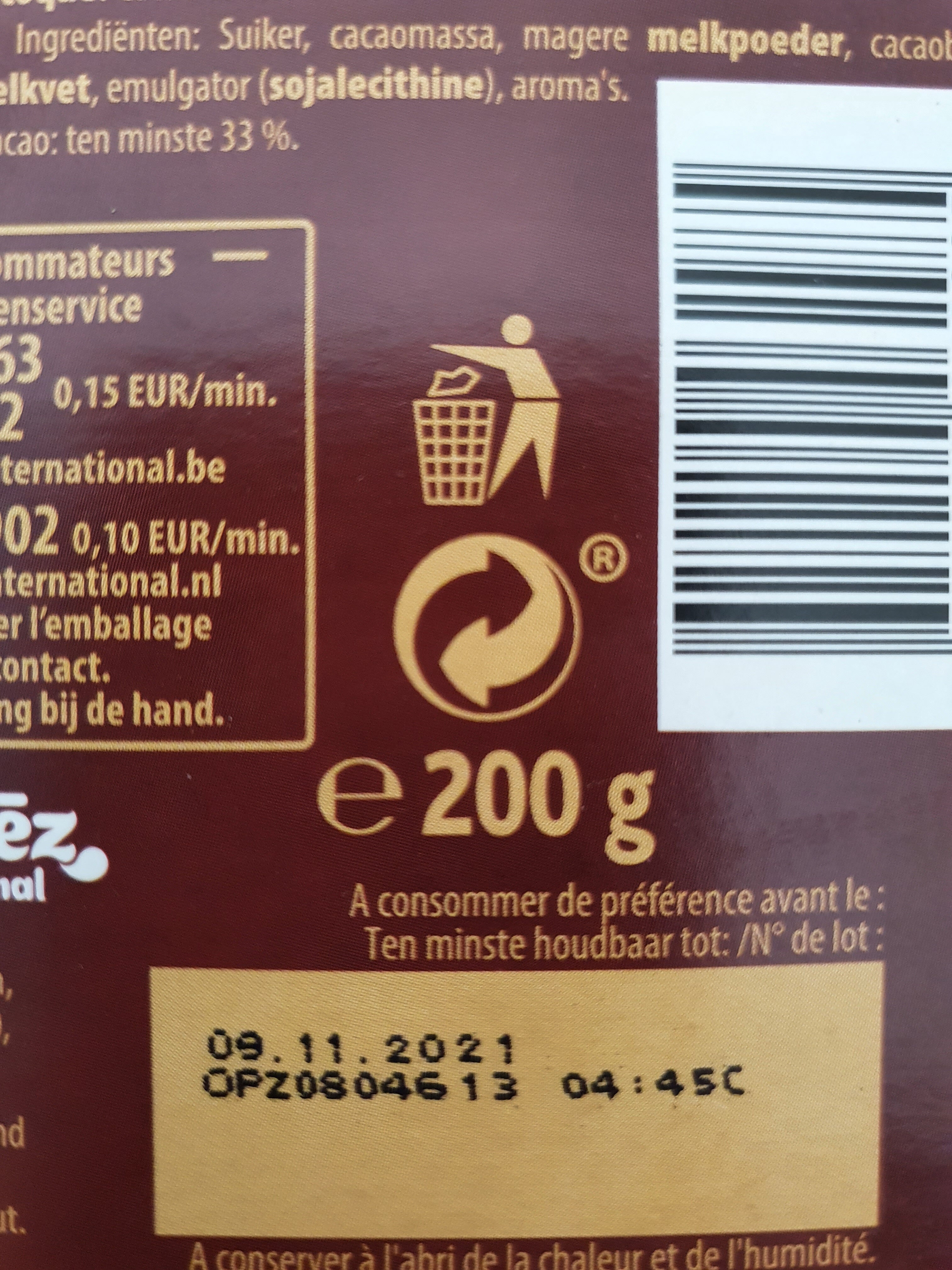 L'original Melk - Instruction de recyclage et/ou informations d'emballage - nl