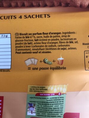 Thé - Biscuits - Ingredients - fr