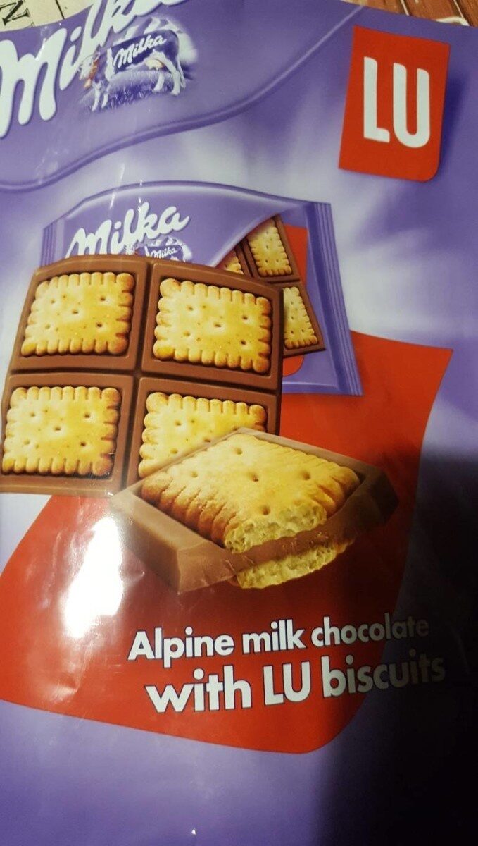 Chocolat au lait surmonté de biscuits - Produit