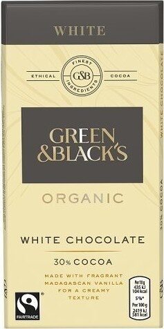 Black's Organic White Chocolate Bar - Product