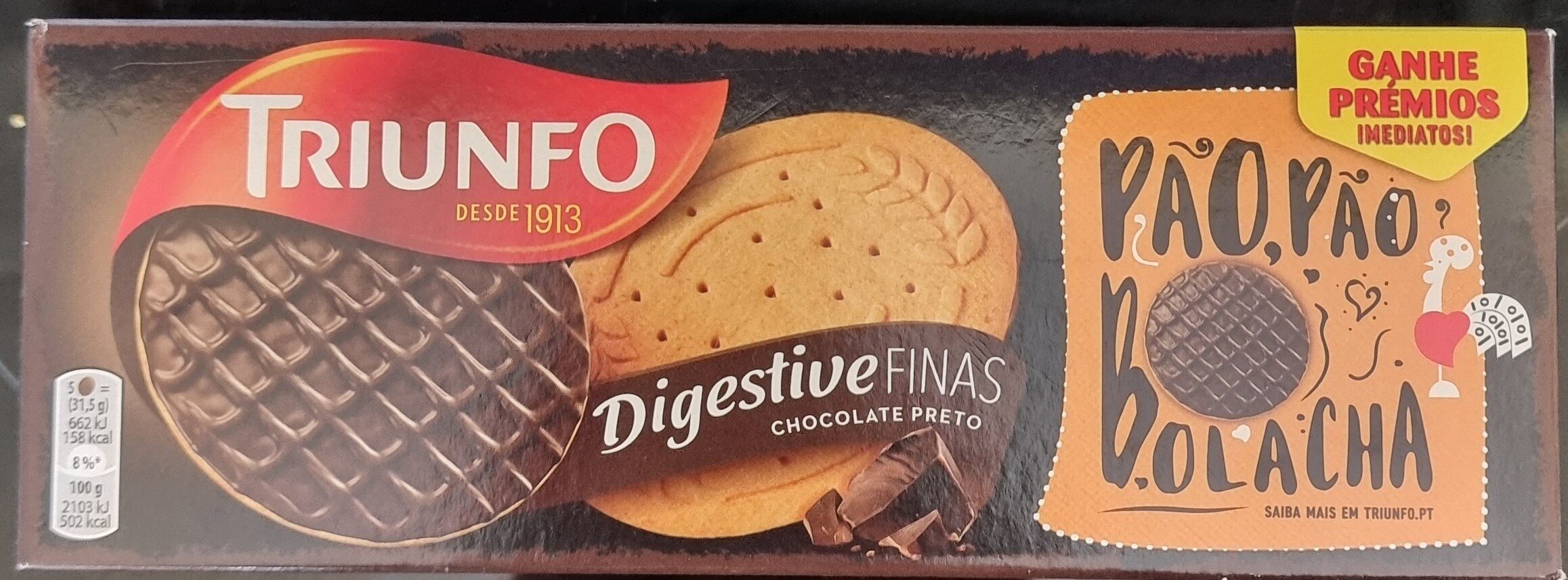 Digestive finas chocolate preto - Producte - pt