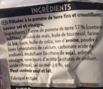 Frenchips sel et vinaigre - Zutaten - fr