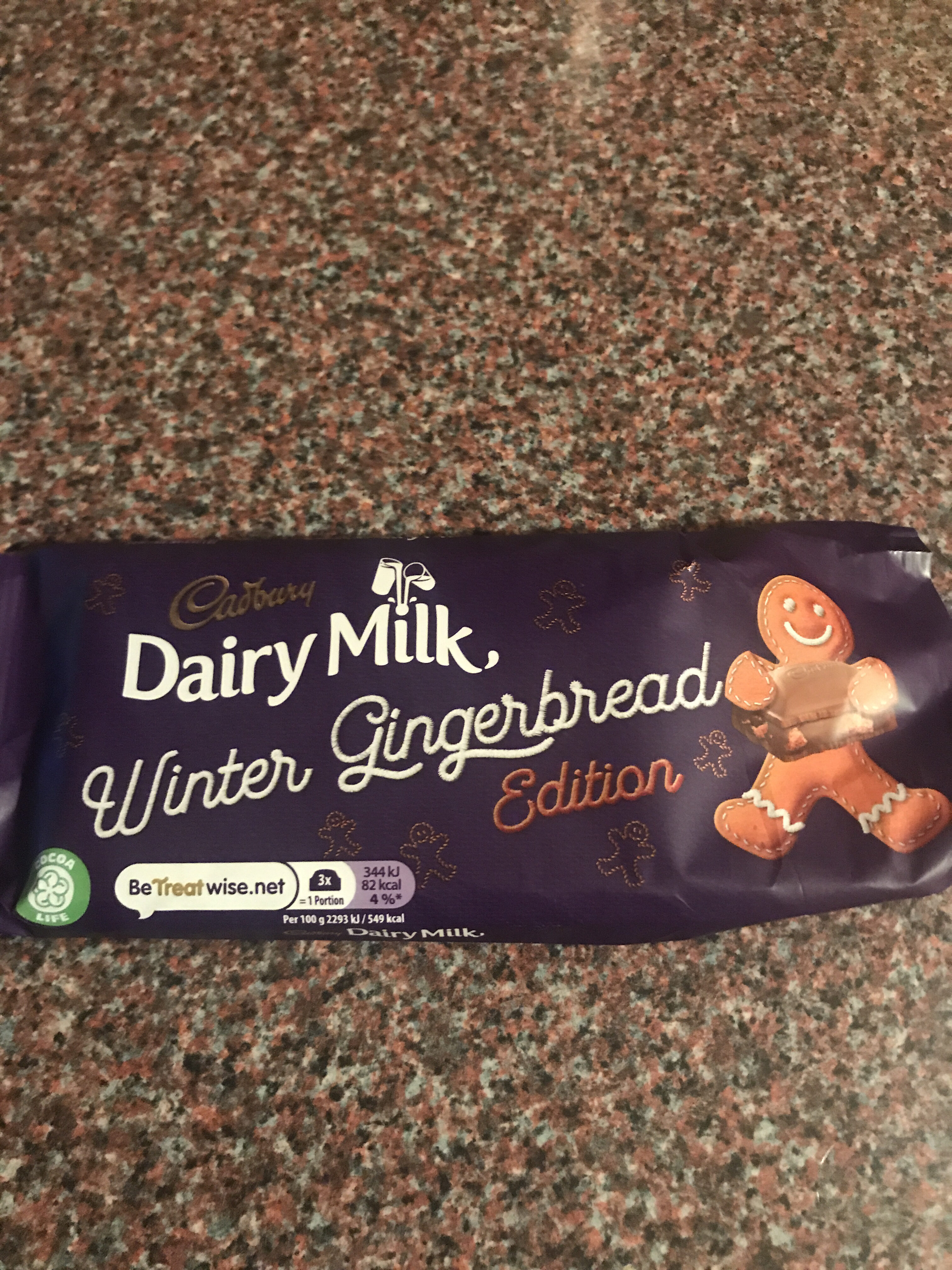 Cadbury Dairy Milk Winter Gingerbread - Product