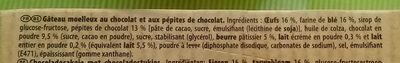 Petit Lu Moelleux Chocolat - Ingrédients