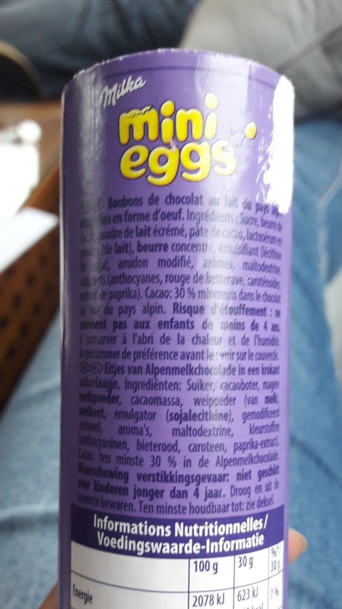 mini eggs - Ingredients - fr