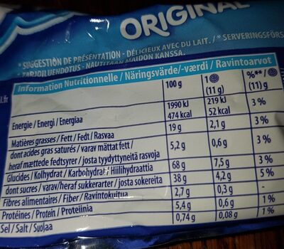Oreo kekse - Nutrition facts