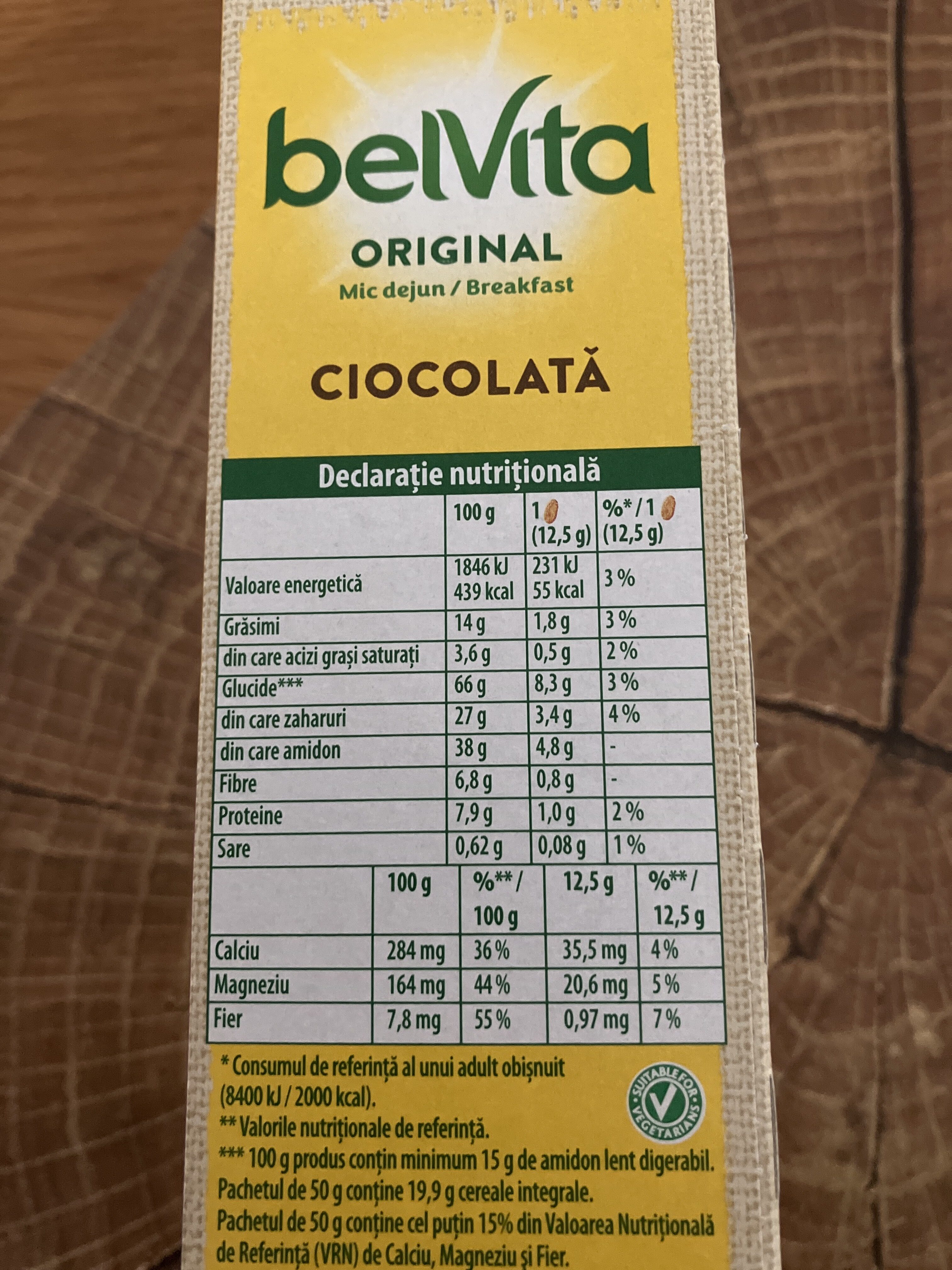 BelVita breakfast - Nutrition facts - ro