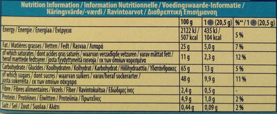 Milk Chocolate Covered Biscuits 6 Pack - Nutrition facts