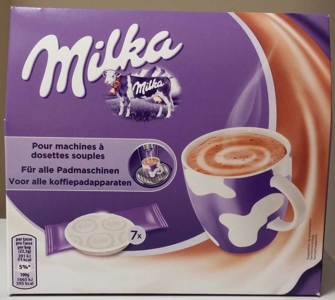 Dosettes Milka au lait - Produit