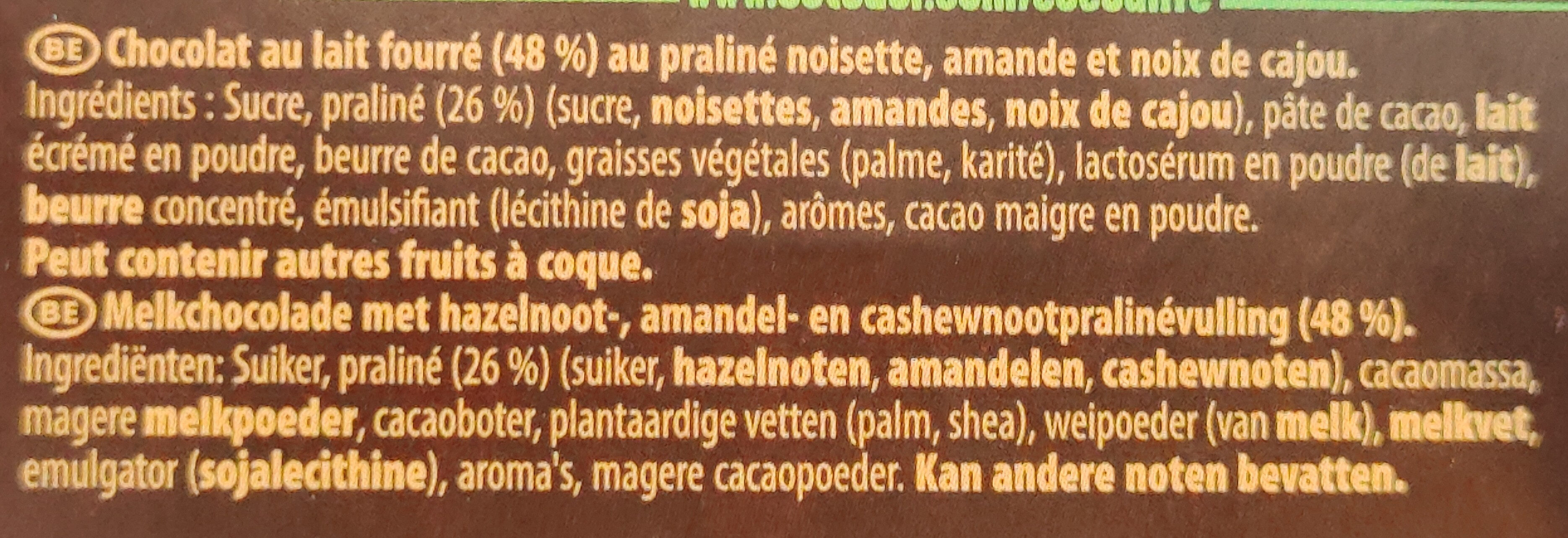 Double lait praliné - Ingrediënten - fr