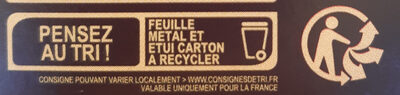 Noir praliné - Instruction de recyclage et/ou informations d'emballage