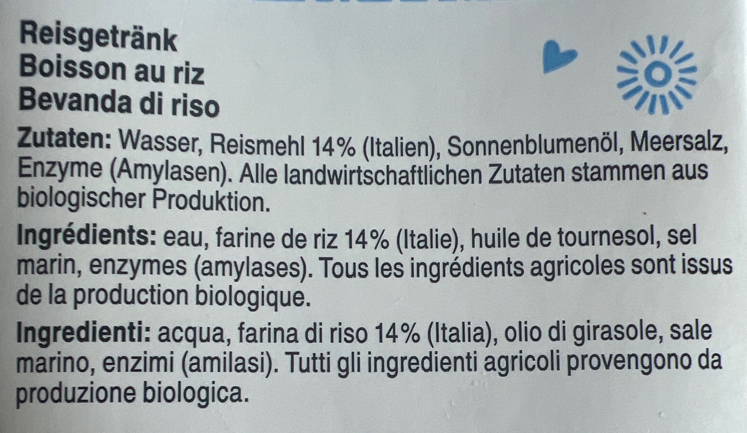 Bio Rice - Ingredienti - fr